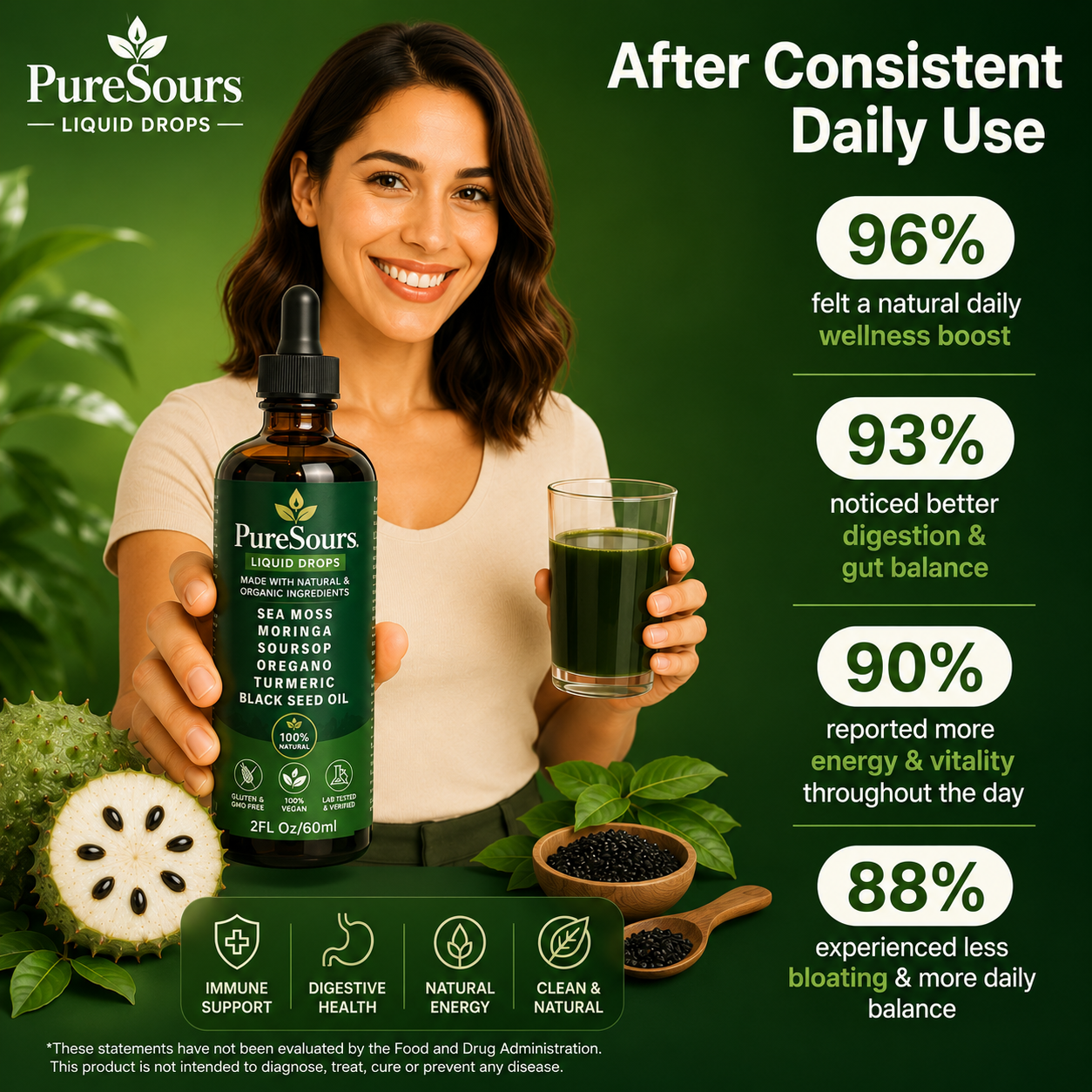Pure Soursop 10 in 1 Liquid Drops Extract